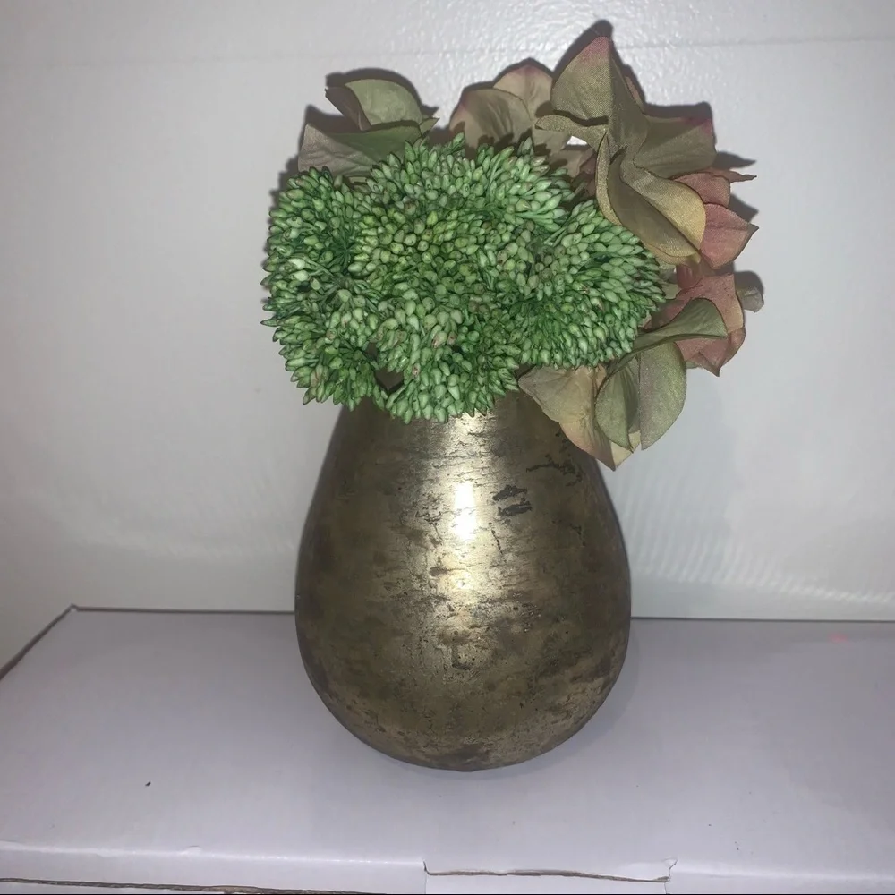 Decorative Vase with Faux Flowers